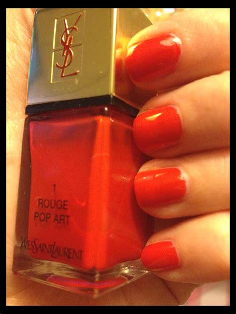 ysl rouge nail polish|YSL la laque nail varnish.